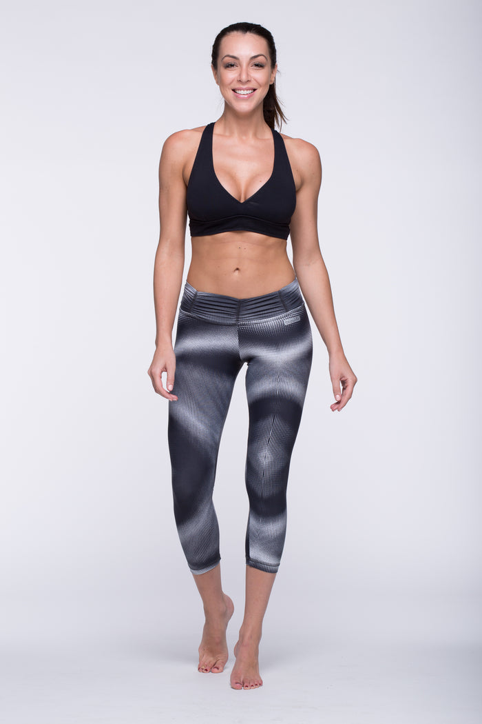 Legging Crazy Print - Amni, Black Coding