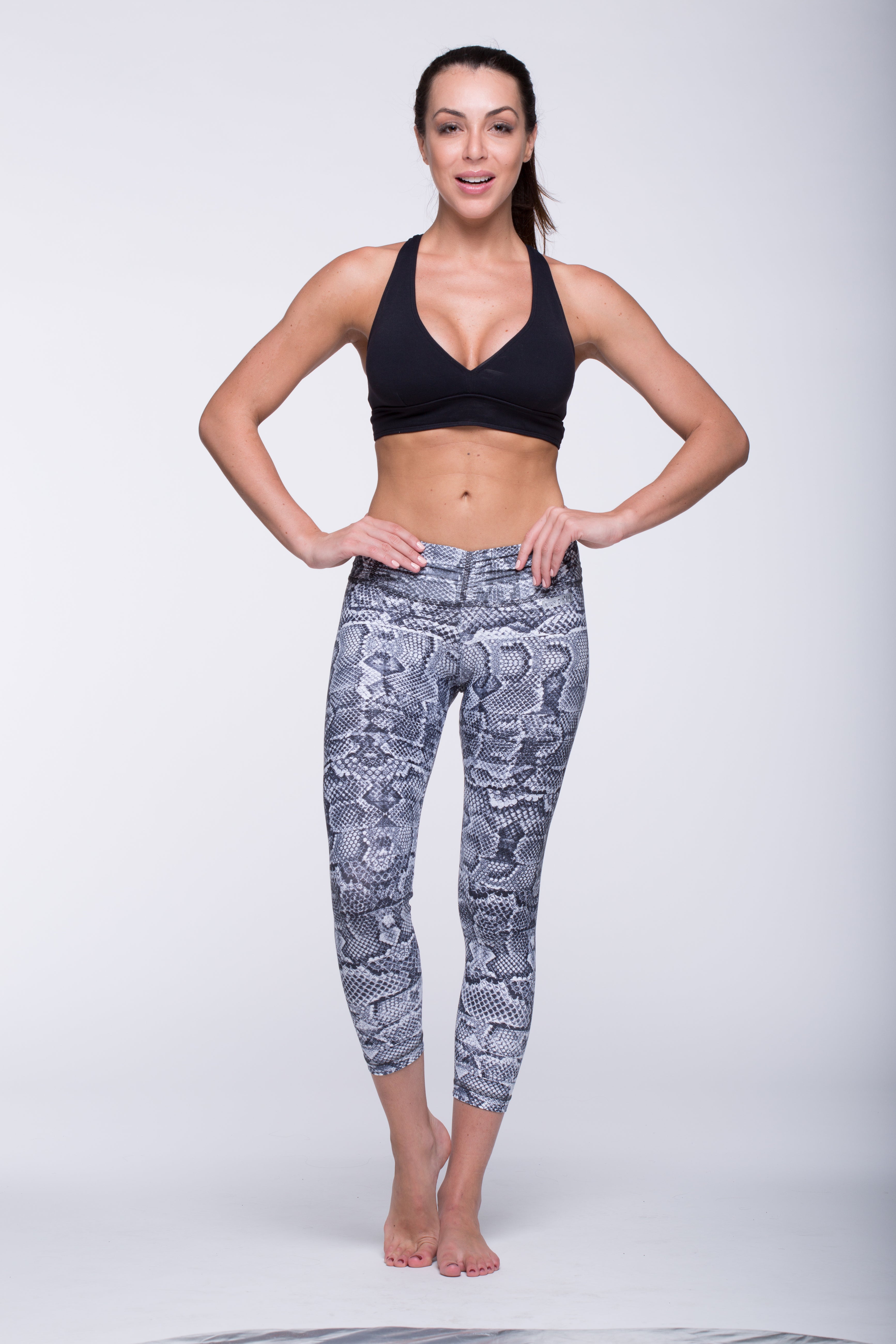 Legging Crazy Print - Amni, Black Cobra