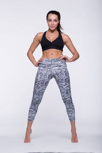 Legging Crazy Print - Amni, Black Cobra