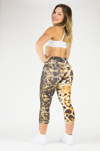 Legging Crazy Print - Amni, Brown Leopard