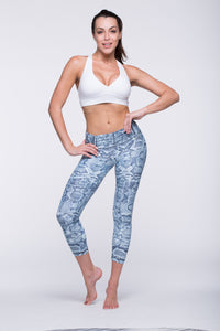 Legging Crazy Print - Amni, Mint Cobra