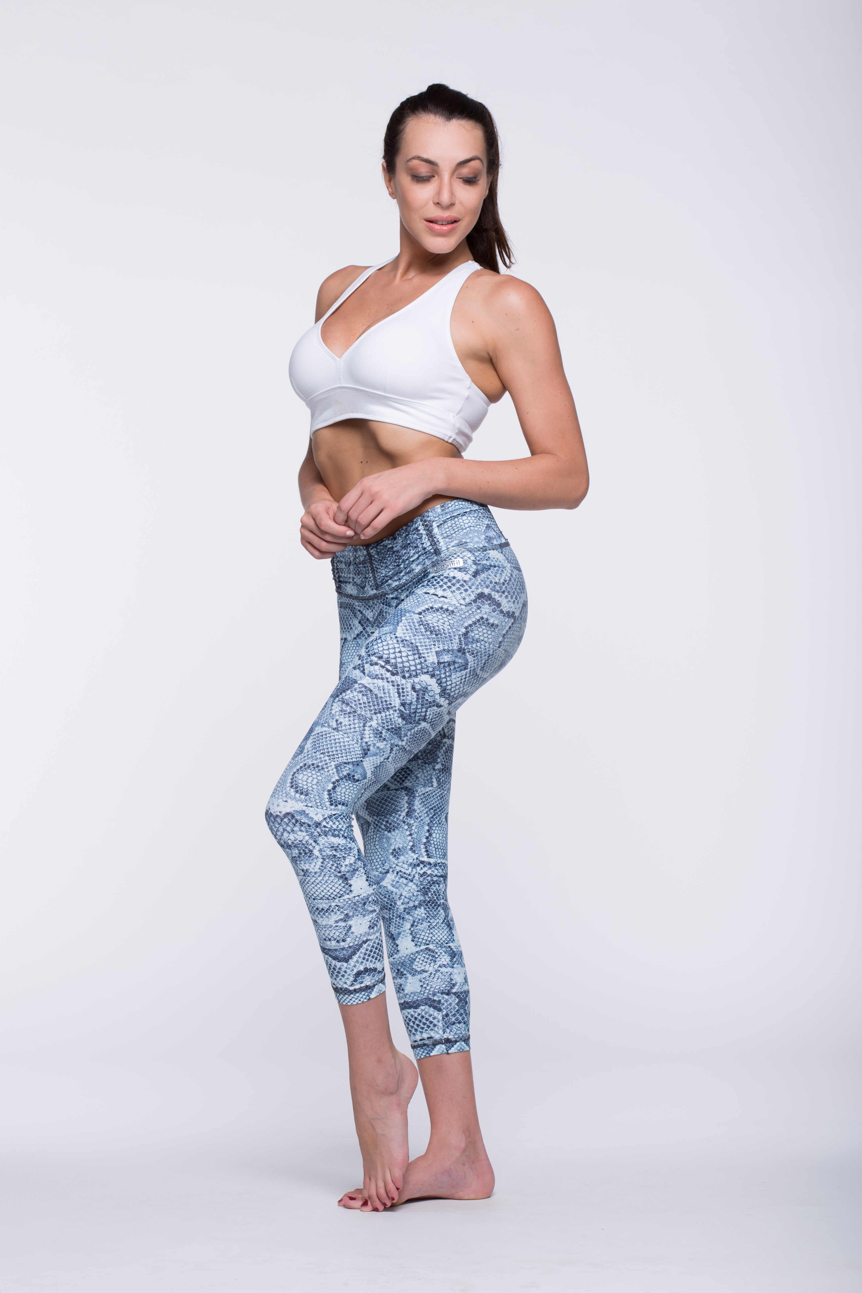 Legging Crazy Print - Amni, Mint Cobra