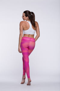 Legging Full Length Crazy Print - Amni, Super Pink
