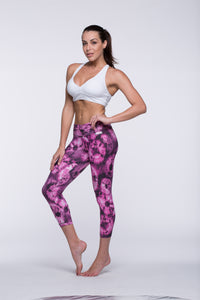 Legging Crazy Print - Amni, Pink Tie Dye