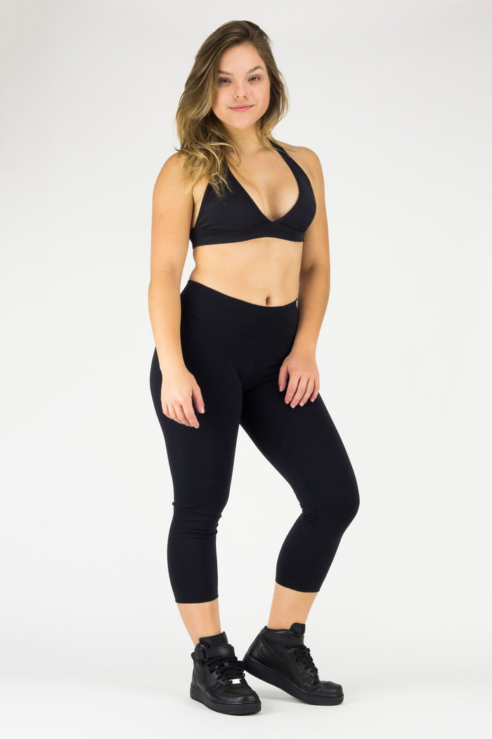 Legging Brasilfit - Supplex, Black and Citrus