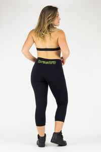 Legging Brasilfit - Supplex, Black and Citrus