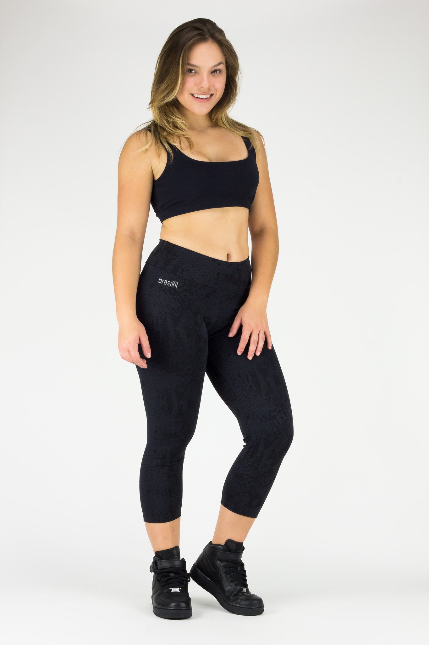 Legging - Jacquard, Black Snake