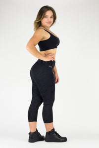 Legging - Jacquard, Black Snake